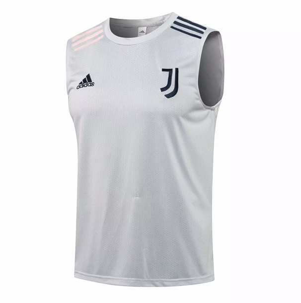 2021/22 Juventus Light Grey Soccer Vest T-Shirt